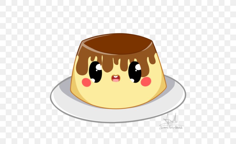 Crème Caramel Custard Pudding Cuisine Dessert, PNG, 500x500px, Watercolor, Cartoon, Flower, Frame, Heart Download Free