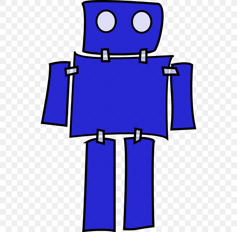 Robot Blue Clip Art, PNG, 800x800px, Robot, Area, Blue, Clothing, Cobalt Blue Download Free