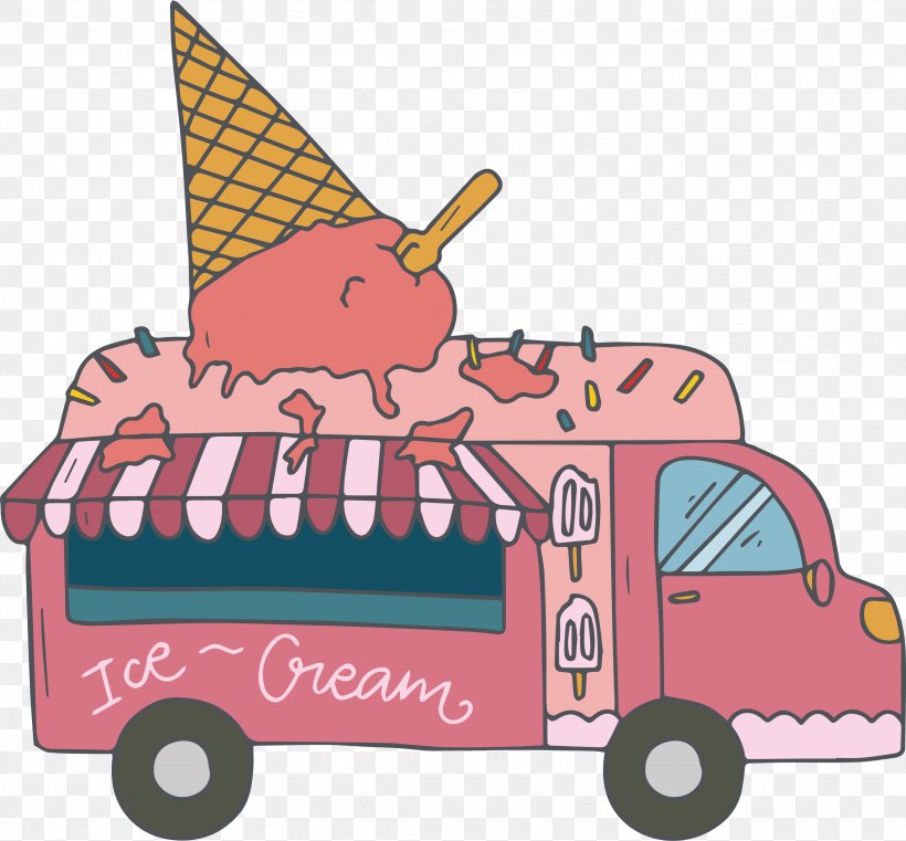 Strawberry Ice Cream Hamburger Fast Food Hot Dog, PNG, 3281x3048px, Ice Cream, Aedmaasikas, Cartoon, Diner, Dining Car Download Free