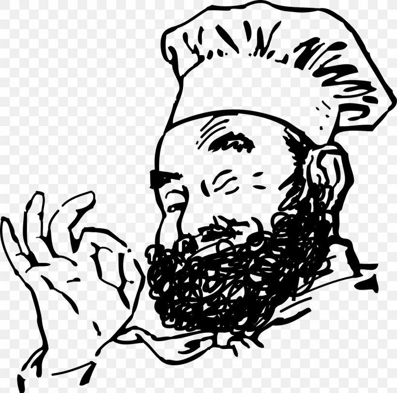Chef Beard Clip Art, PNG, 1280x1266px, Chef, Art, Artwork, Beard, Black And White Download Free