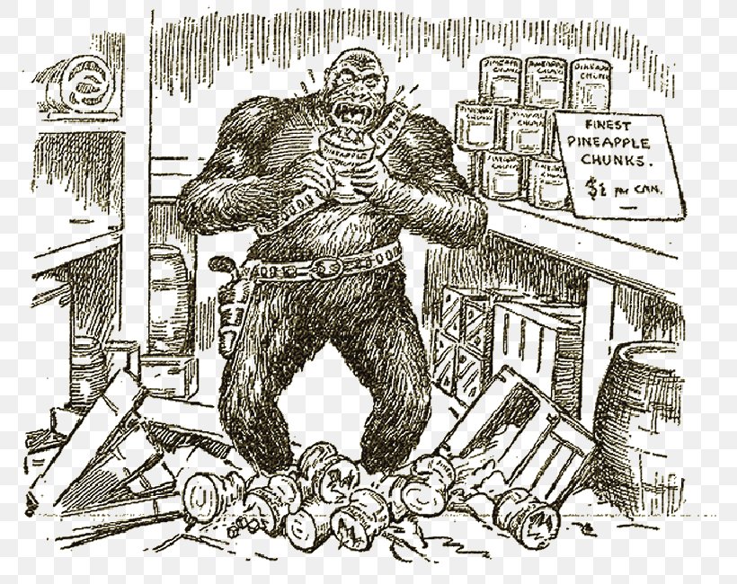 Six-Gun Gorilla #6 Six-Gun Gorilla #3 Comics Illustrator, PNG, 789x650px, Gorilla, Art, Artist, Black And White, Book Download Free