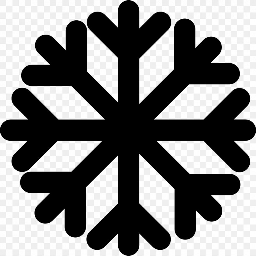Snowflake Clip Art Pictogram, PNG, 980x982px, Snowflake, Black And White, Drawing, Hand, Ice Crystals Download Free