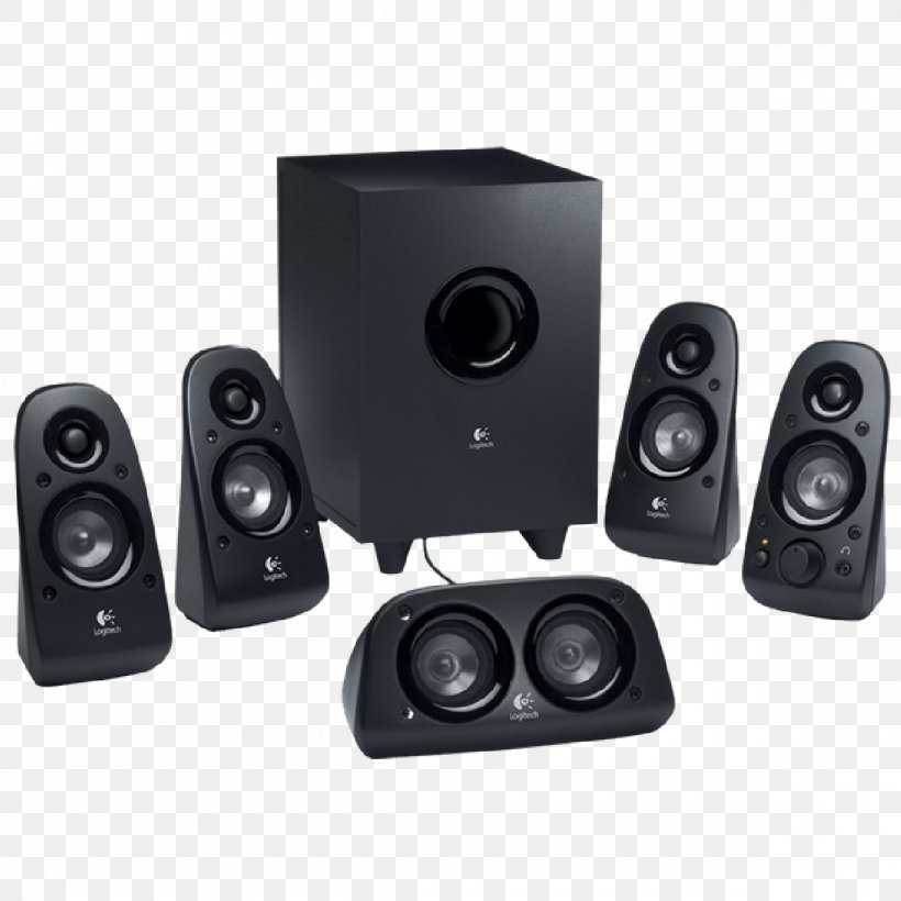 5.1 Surround Sound Logitech Z506 Loudspeaker Computer Speakers, PNG, 1200x1200px, 51 Surround Sound, 71 Surround Sound, Audio, Audio Equipment, Computer Speaker Download Free