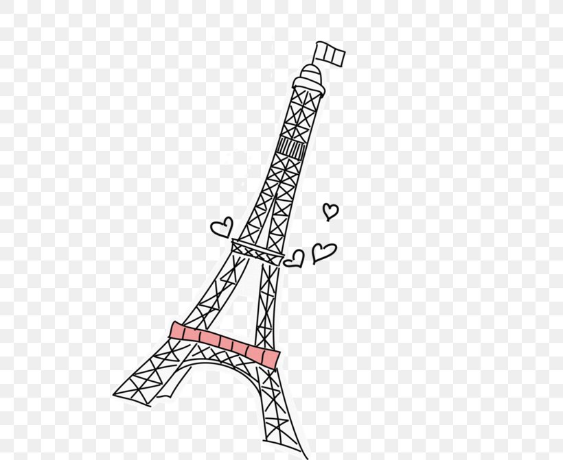Eiffel Tower Tokyo Tower Drawing, PNG, 500x671px, Eiffel Tower, Area, Artwork, Black And White, Drawing Download Free