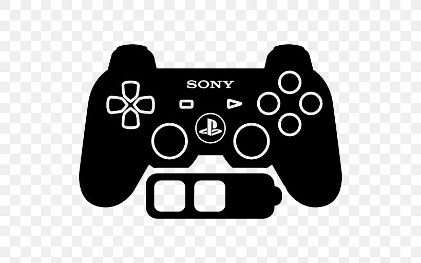 Joystick PlayStation 3 PlayStation 4 Game Controllers, PNG, 512x512px, Joystick, All Xbox Accessory, Black, Black And White, Game Controller Download Free