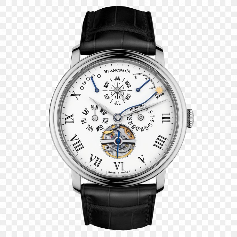 Villeret Blancpain Watch Complication Chronograph, PNG, 850x850px, Villeret, Blancpain, Brand, Chronograph, Complication Download Free