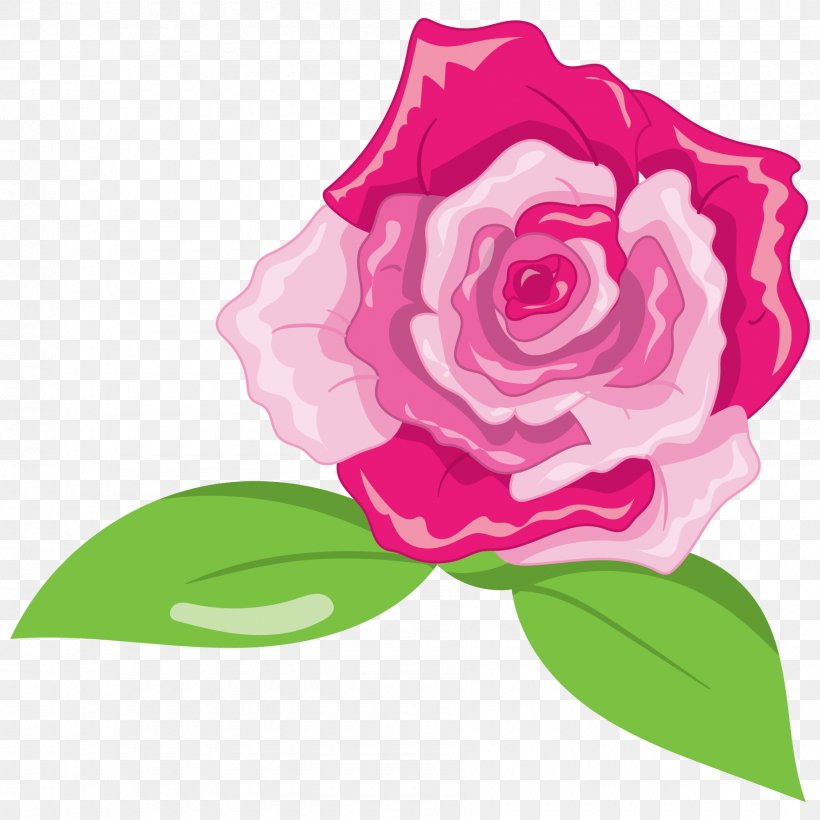 Pink Illustration Green White, PNG, 1800x1800px, Pink, Black, Color, Cut Flowers, Floral Design Download Free