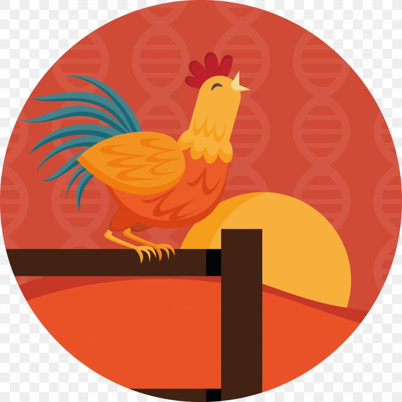 Rooster Chicken Sleep Deprivation, PNG, 2083x2083px, Rooster, Beak, Bird, Cartoon, Chicken Download Free
