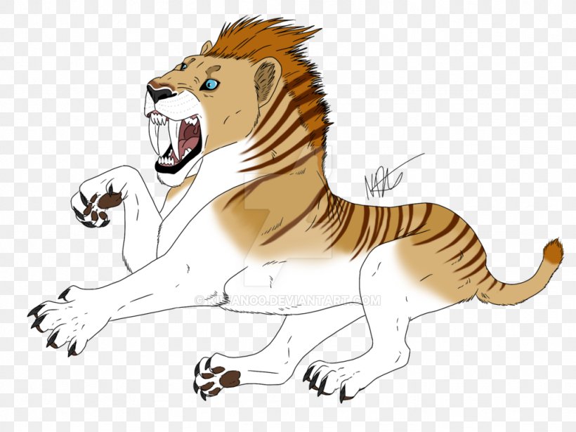 Saber-toothed Tiger Lion Whiskers Saber-toothed Cat, PNG, 1024x768px, Tiger, Animal, Animal Figure, Art, Artist Download Free