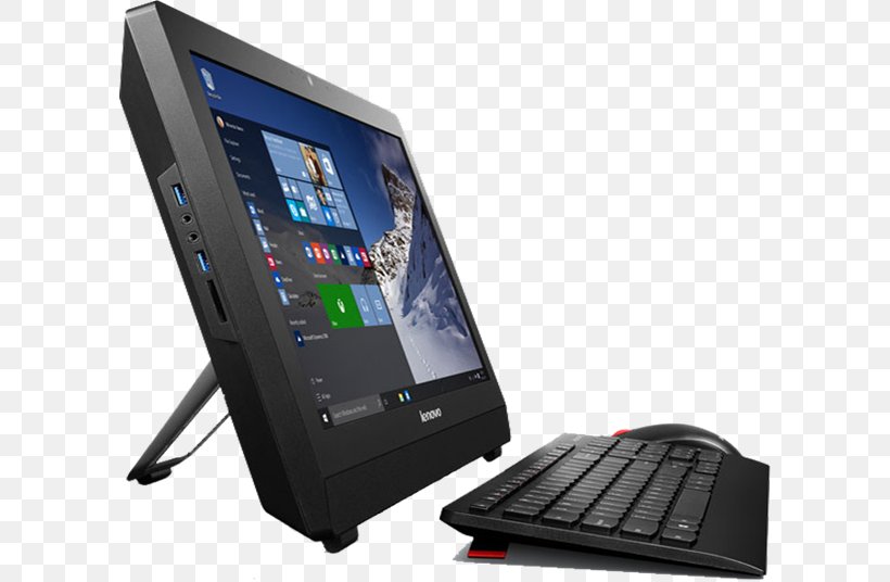Desktop Computers Lenovo All-in-One Celeron, PNG, 600x536px, Desktop Computers, Allinone, Celeron, Central Processing Unit, Computer Download Free