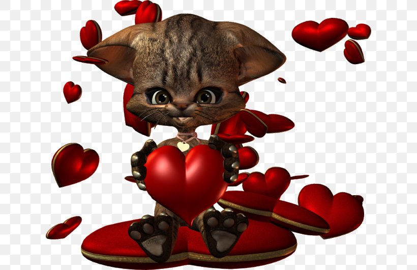 Kitten Whiskers Character Valentine's Day Fiction, PNG, 640x530px, Watercolor, Cartoon, Flower, Frame, Heart Download Free