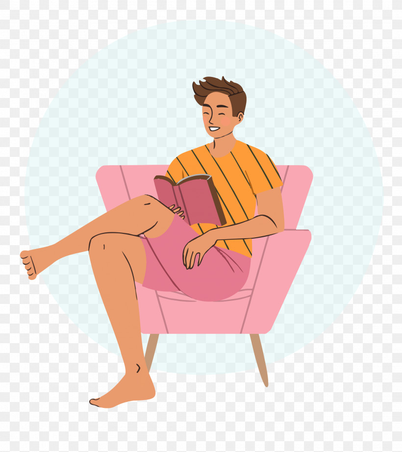 Reading Book Free Time Sofa, PNG, 2222x2500px, Reading Book, Angle, Cartoon, Chair, Free Time Download Free