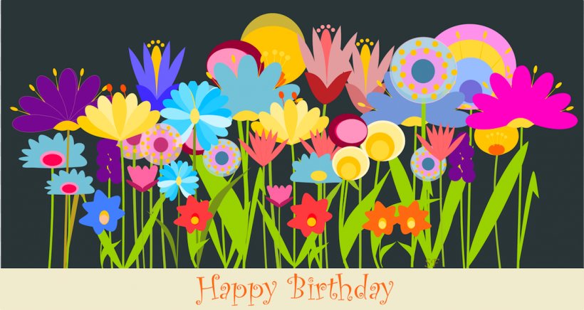 Birthday Flower Greeting Card Wish Clip Art, PNG, 1128x600px, Birthday, Art, Balloon, Birth Flower, Cardmaking Download Free