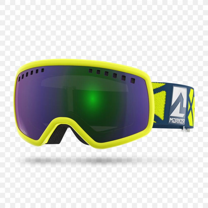 Goggles Gafas De Esquí Glasses Skiing Yellow, PNG, 2000x2000px, Goggles, Aqua, Automotive Design, Clothing, Color Download Free