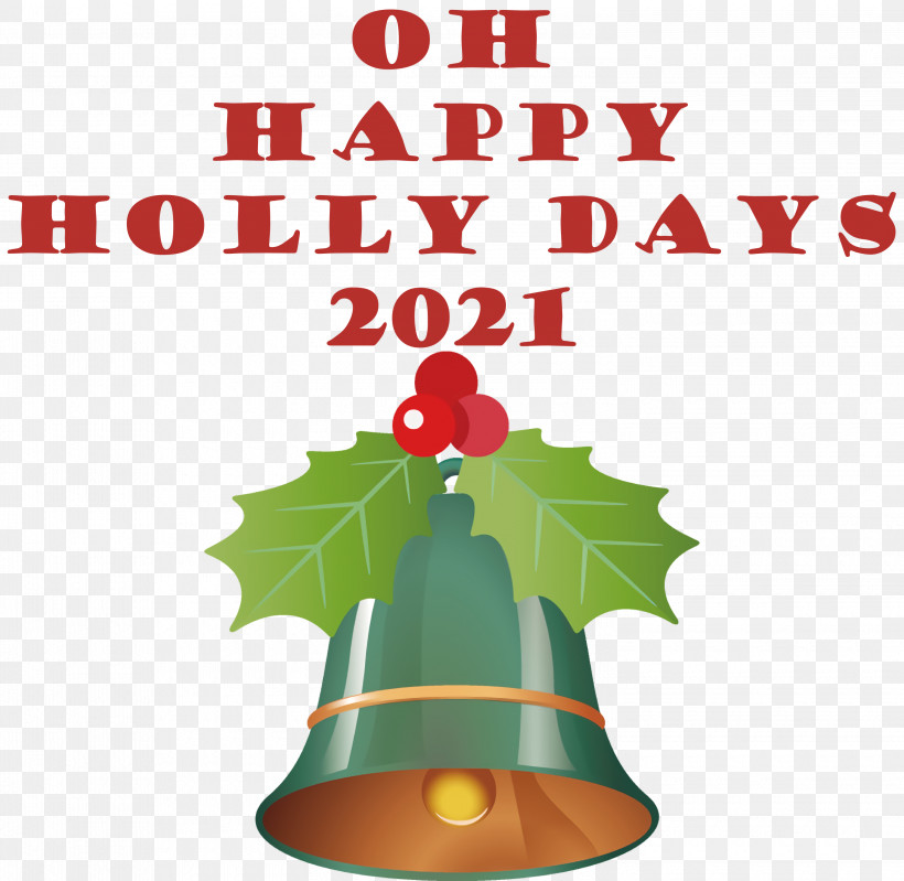 Happy Holly Days Christmas, PNG, 3000x2925px, Christmas, Aquifoliales, Bauble, Christmas Day, Christmas Tree Download Free