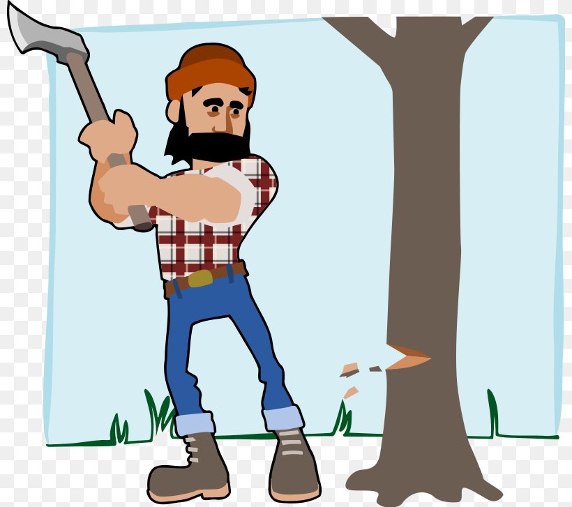 Lumberjack Royalty-free Clip Art, PNG, 800x727px, Lumberjack, Art, Axe, Cartoon, Finger Download Free