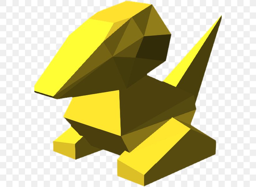 OpenSCAD Image, PNG, 600x600px, 3d Computer Graphics, Openscad, Art, Low Poly, Porygon Download Free