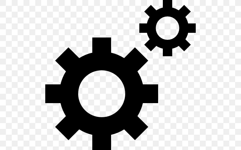 Mechanical Engineering Gear Wheel Clip Art, PNG, 512x512px, Mechanical Engineering, Black And White, Gear, Hardware Accessory, Symbol Download Free