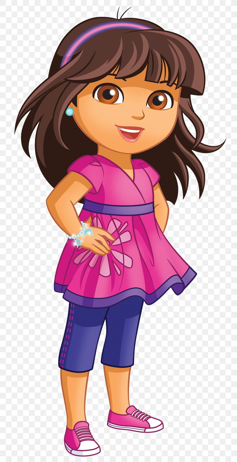 Fátima Ptacek Dora And Friends: Into The City! Nickelodeon Television Show Nick Jr., PNG, 785x1600px, Watercolor, Cartoon, Flower, Frame, Heart Download Free