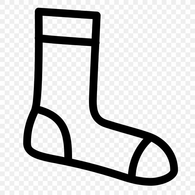 Sock Computer Icons Clothing Clip Art, PNG, 1600x1600px, Sock, Anklet, Black And White, Chair, Clothing Download Free
