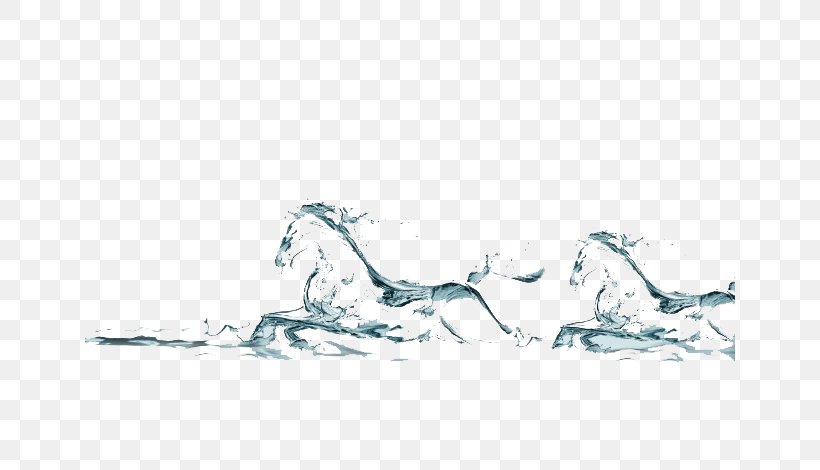 Water Horse Water Horse Brush, PNG, 650x470px, Horse, Art, Black And White, Brush, Drawing Download Free