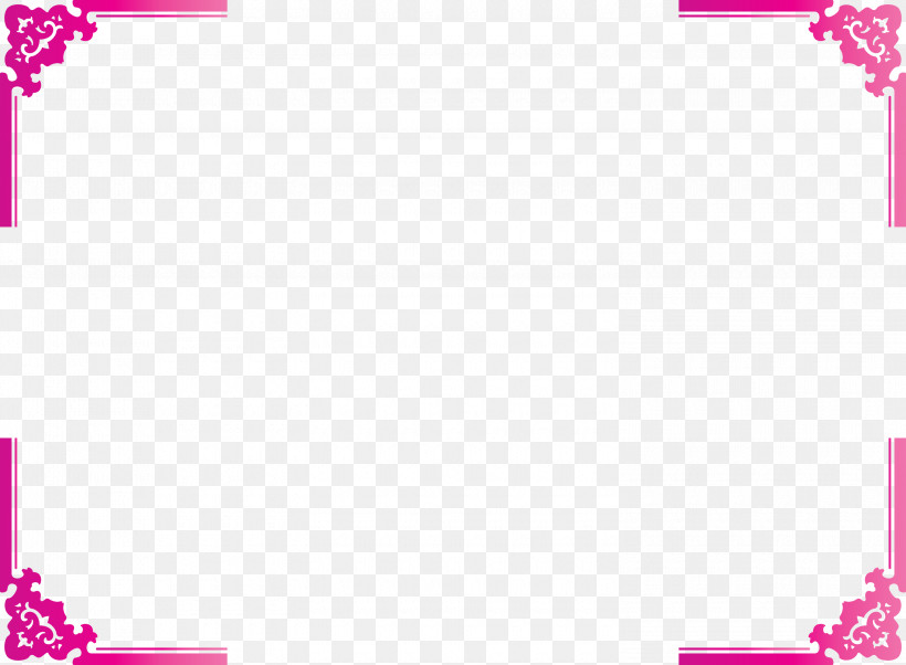 Corner Frame, PNG, 3000x2204px, Corner Frame, Line, Magenta, Picture Frame, Pink Download Free