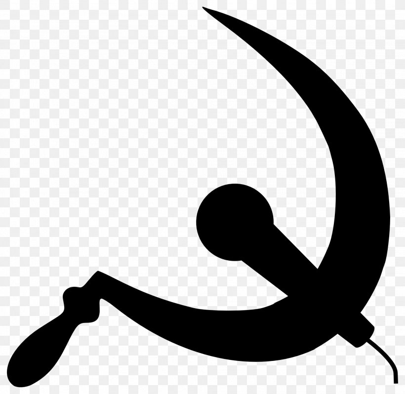 Hammer And Sickle Clip Art, PNG, 1969x1918px, Hammer And Sickle, Artwork, Black And White, Communism, Sickle Download Free