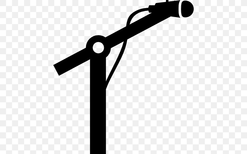 Microphone Stands Clip Art, PNG, 512x512px, Microphone, Black, Black And White, Drawing, Hardware Accessory Download Free
