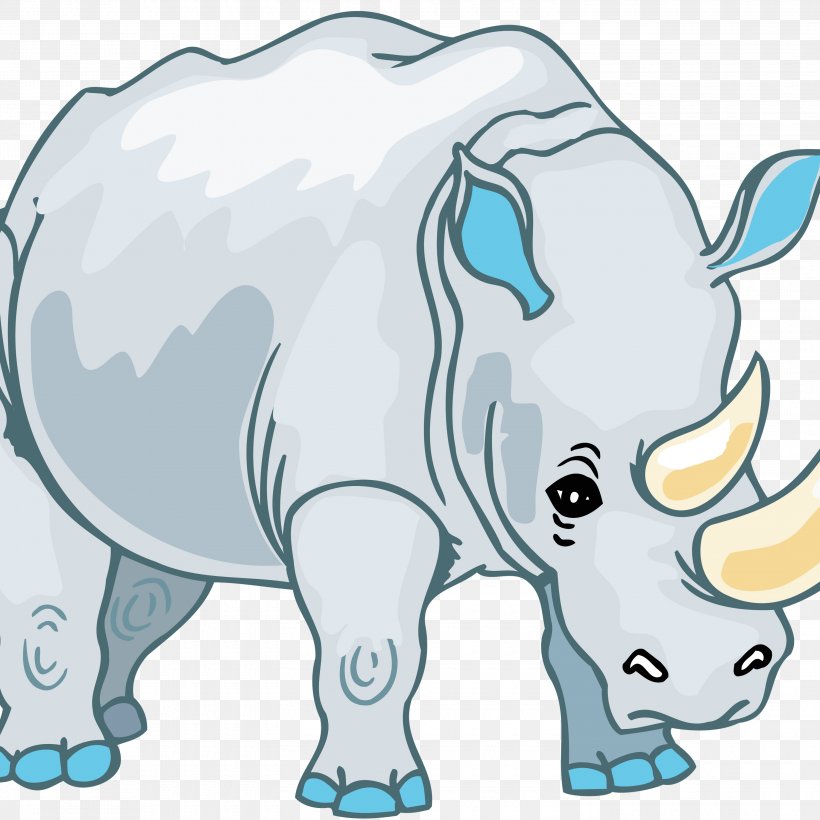 Rhinoceros Hippopotamus Animal Drawing Horn, PNG, 3000x3000px, Rhinoceros, African Elephant, Animal, Animal Figure, Area Download Free