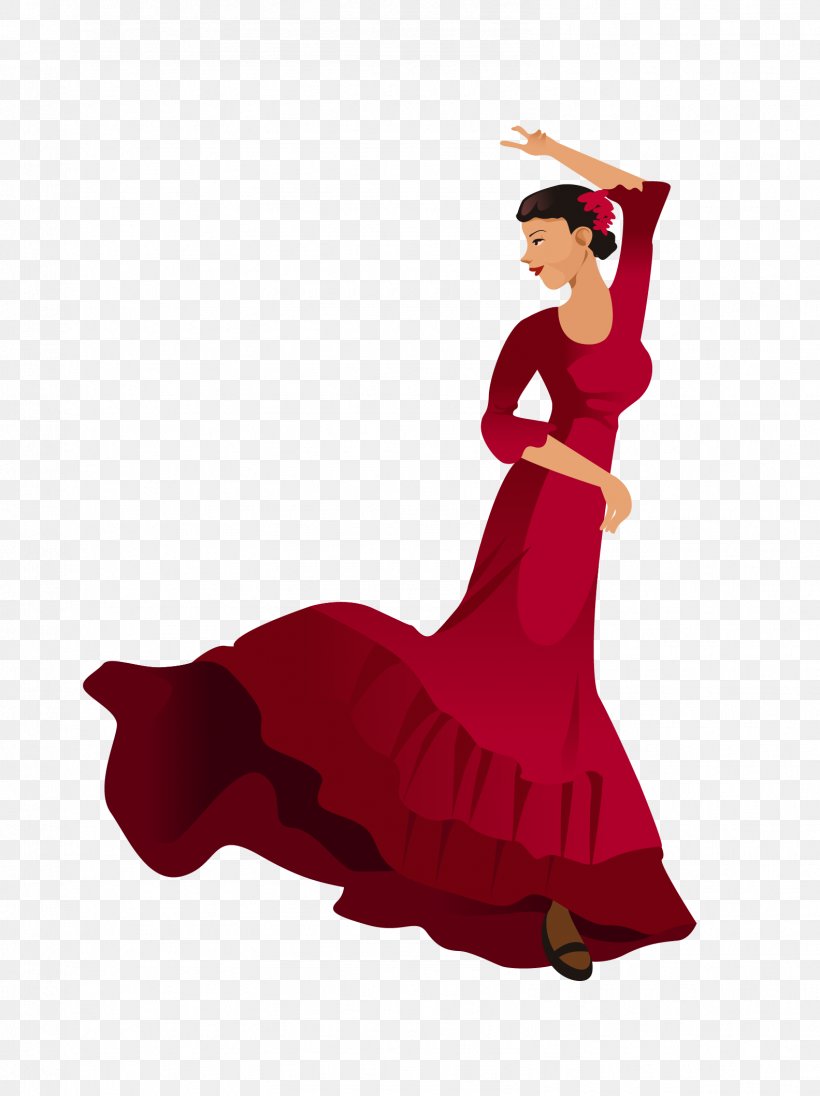 Spain Flamenco Illustration, PNG, 1583x2116px, Spain, Art, Costume Design, Dance, Dress Download Free