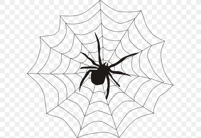 Spider Clip Art Openclipart Vector Graphics Image, PNG, 600x566px, Spider, Arachnid, Area, Black And White, Drawing Download Free