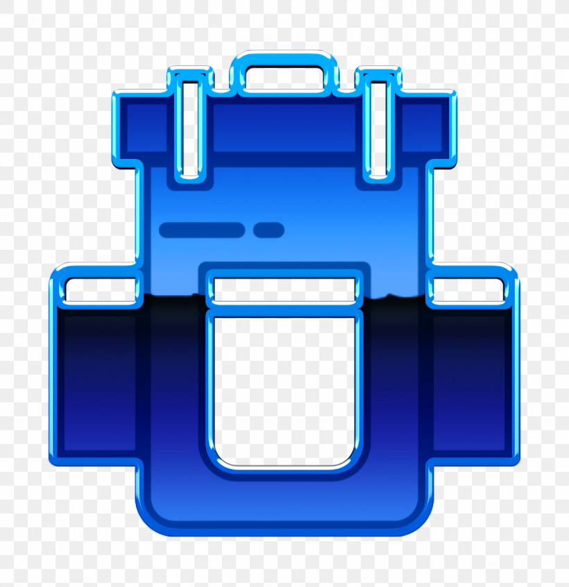 Backpack Icon Camping Outdoor Icon Travel Icon, PNG, 1196x1234px, Backpack Icon, Camping Outdoor Icon, Cobalt Blue, Electric Blue, Line Download Free