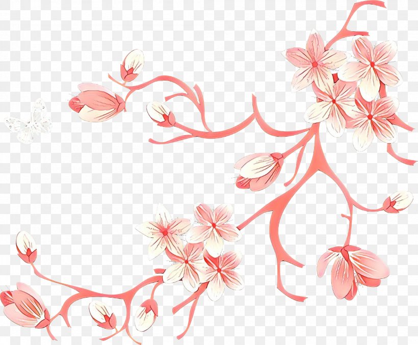 Cherry Blossom, PNG, 2106x1740px, Cartoon, Blossom, Cherry Blossom, Flower, Pedicel Download Free