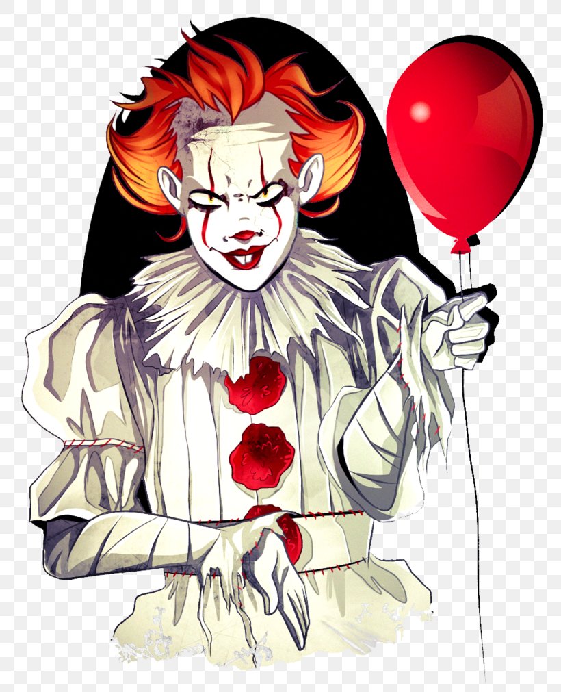 Clown It Fan Art Drawing Horror, PNG, 800x1011px, Watercolor, Cartoon, Flower, Frame, Heart Download Free