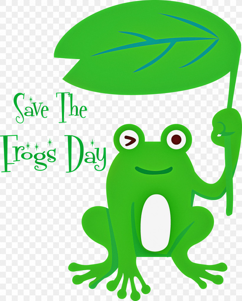 Save The Frogs Day World Frog Day, PNG, 2414x3000px, True Frog, Animal Figurine, Cartoon, Frogs, Green Download Free