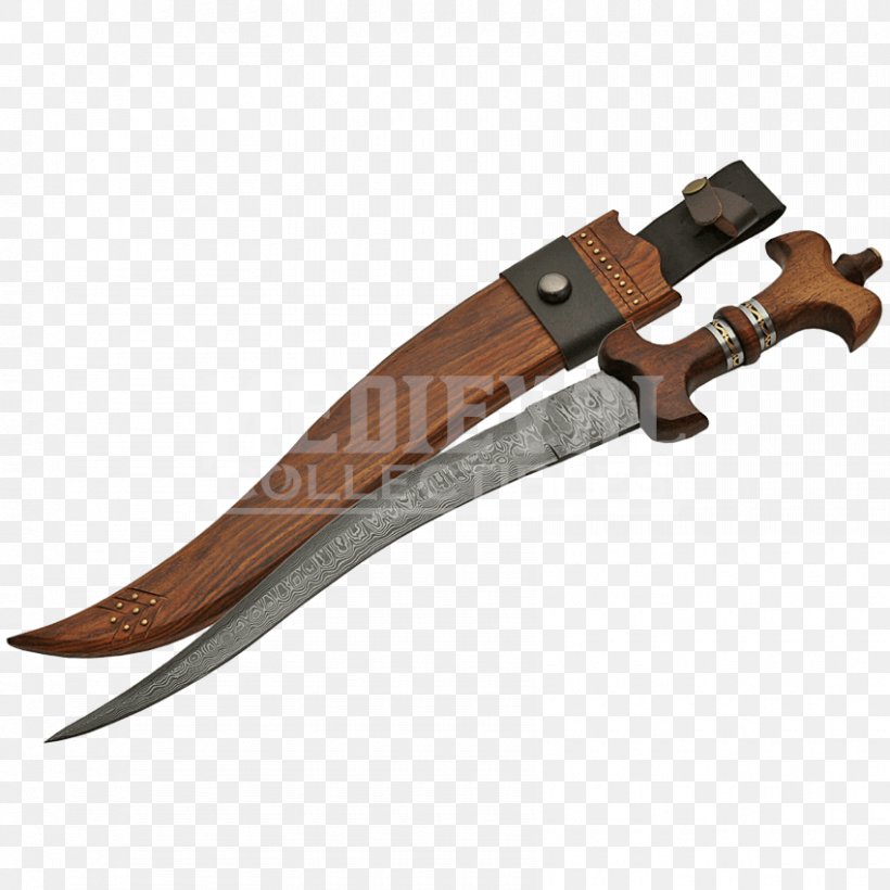Bowie Knife Damascus Steel Dagger, PNG, 850x850px, Bowie Knife, Baskethilted Sword, Blade, Cold Weapon, Dagger Download Free