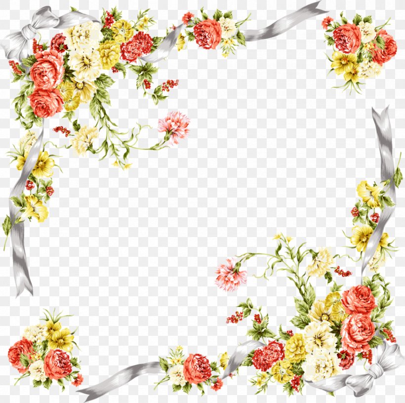 Flower Picture Frames Clip Art, PNG, 874x870px, Flower, Art, Blossom, Branch, Cut Flowers Download Free