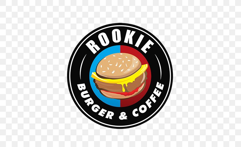 Rookie Burger & Coffee Logo Hamburger Brand, PNG, 500x500px, Logo, Bergamo, Brand, Coffee, Emblem Download Free