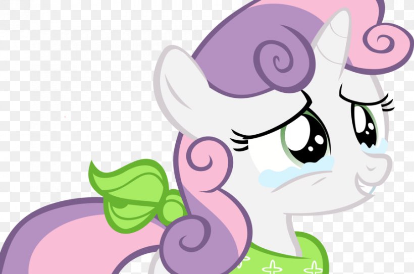 Pony Sweetie Belle Rarity Crying Image, PNG, 900x596px, Watercolor, Cartoon, Flower, Frame, Heart Download Free
