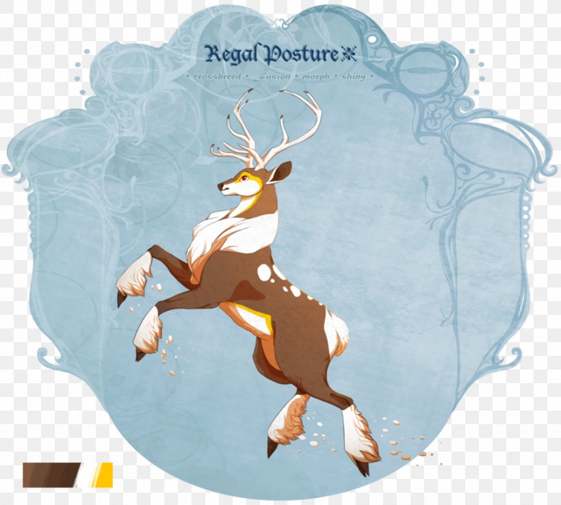 Reindeer Vertebrate Ceryneian Hind ROYalty, Pt. 2, PNG, 900x811px, Reindeer, Antler, Bahamut, Cartoon, Ceryneian Hind Download Free