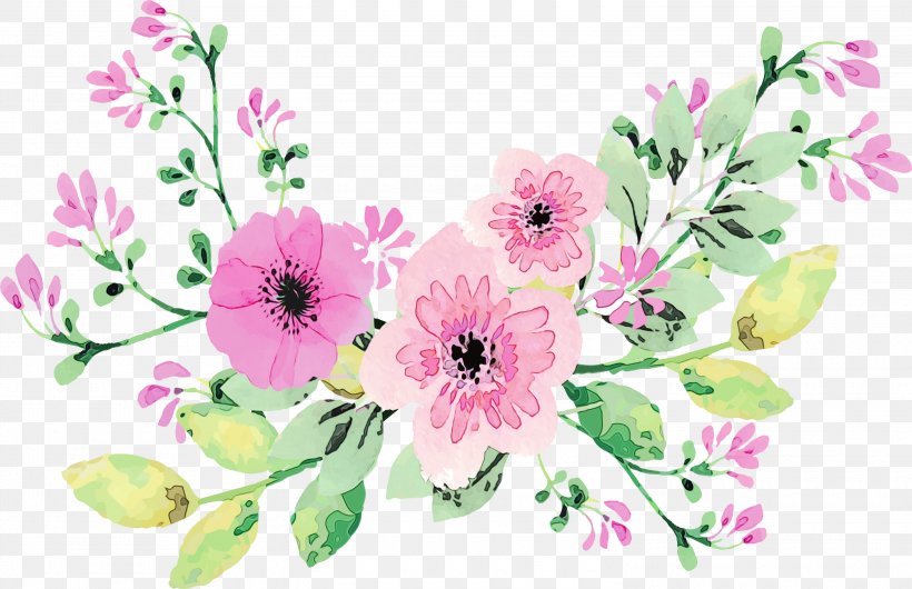 Bouquet Of Flowers Drawing, PNG, 3000x1941px, Watercolor, Anemone, Art, Botany, Bouquet Download Free
