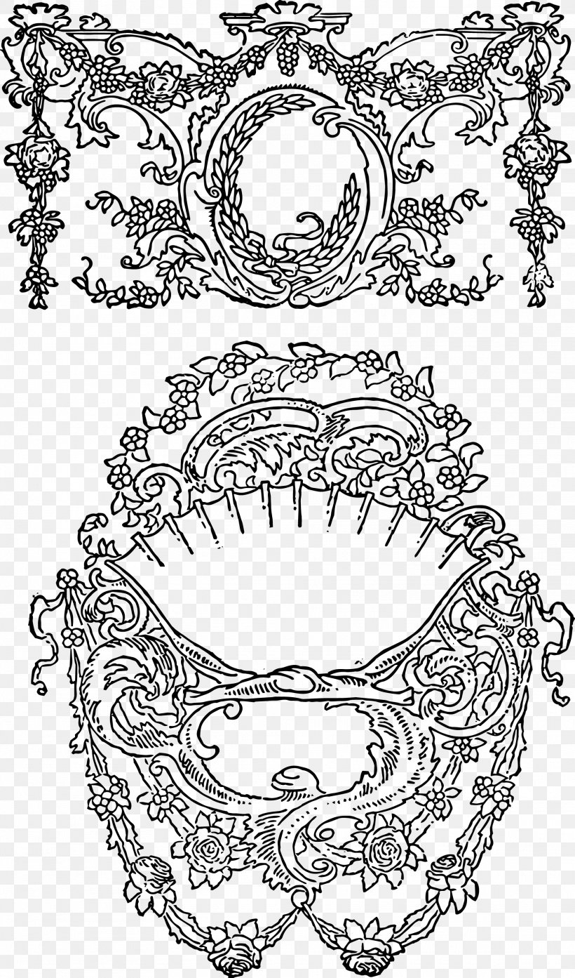 Rococo Ornament Drawing, PNG, 1923x3267px, Rococo, Area, Art, Art Nouveau, Baroque Download Free