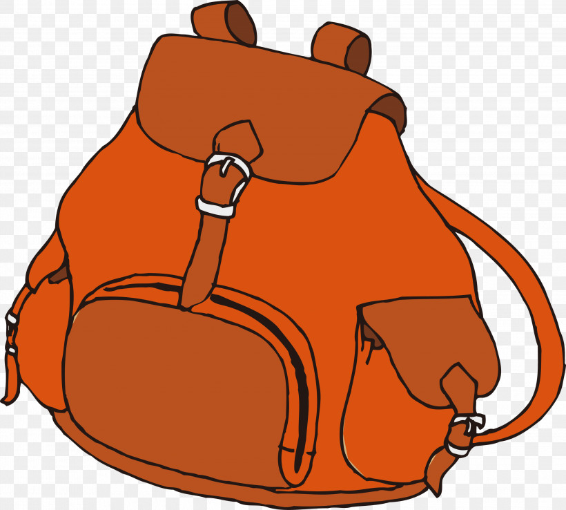Schoolbag School Supplies, PNG, 3000x2701px, Schoolbag, Bag, Orange, School Supplies Download Free