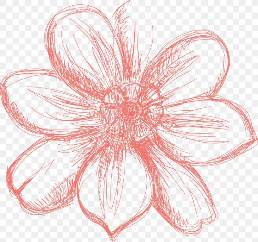 Visual Arts Symmetry Line Sketch, PNG, 864x814px, Visual Arts, Art, Artwork, Drawing, Flower Download Free