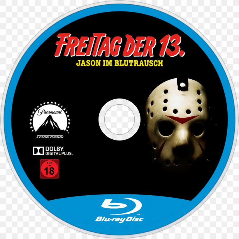 Blu-ray Disc Friday The 13th: The Game Jason Voorhees Compact Disc DVD, PNG, 1000x1000px, Bluray Disc, Brand, Compact Disc, Digital Data, Disk Image Download Free
