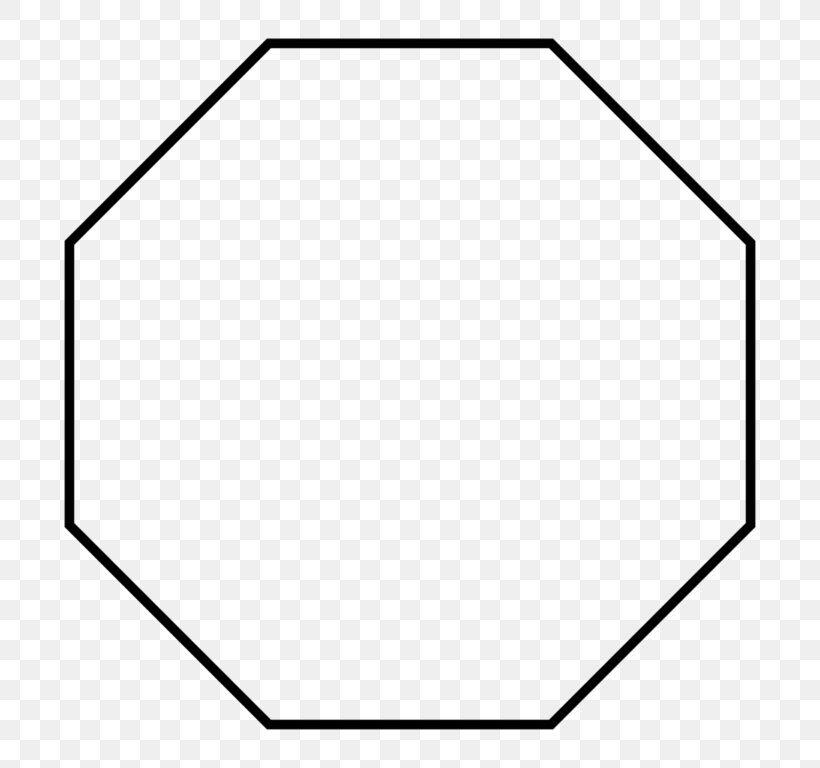 Dodecagon Hendecagon Regular Polygon Octagon, PNG, 768x768px, Dodecagon, Apothem, Area, Black, Black And White Download Free