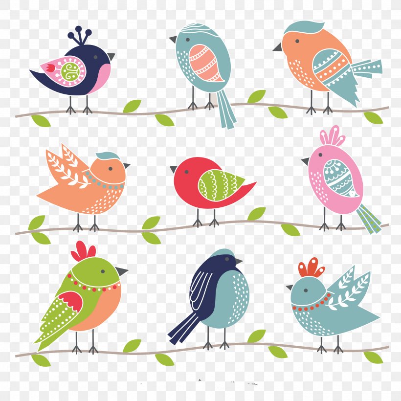 Bird Cuteness Illustration, PNG, 3333x3333px, Bird, Artwork, Beak, Cuteness, Decorative Arts Download Free