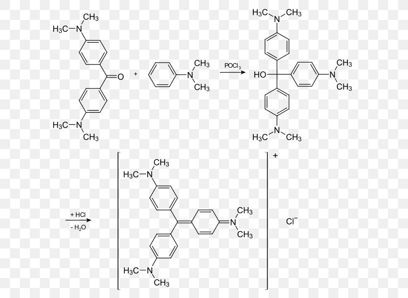 Crystal Violet Michler's Ketone Dimethylaniline Triarylmethane Dye /m/02csf, PNG, 640x600px, Crystal Violet, Area, Auto Part, Benzophenone, Black And White Download Free