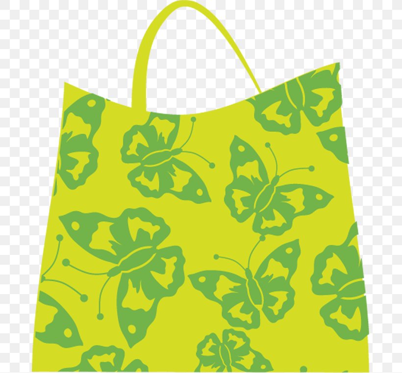 Paper Bag, Butterfly., PNG, 689x761px, Bag, Coin Purse, Flower, Grass, Green Download Free
