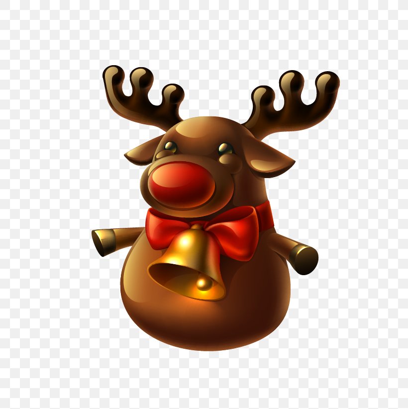 Rudolph Reindeer Santa Claus Christmas Illustration, PNG, 690x822px, Rudolph, Christmas, Christmas Card, Christmas Ornament, Deer Download Free